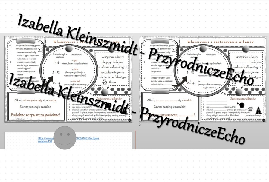 Minizestaw na temat „Właściwości i zastosowanie alkanów” – sketchnotka + karta pracy w power point + gratisowy link do prezentacji multimedialnej niekomercyjnej wykonanej w genial.ly do indywidualnego pobrania i użycia do celów niekomercyjnych. Chemia 8,