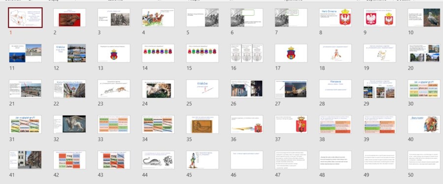 Długa prezentacja do lektury O krakowskich psach i kleparskich kotach + krótki jej opis (w galerii)