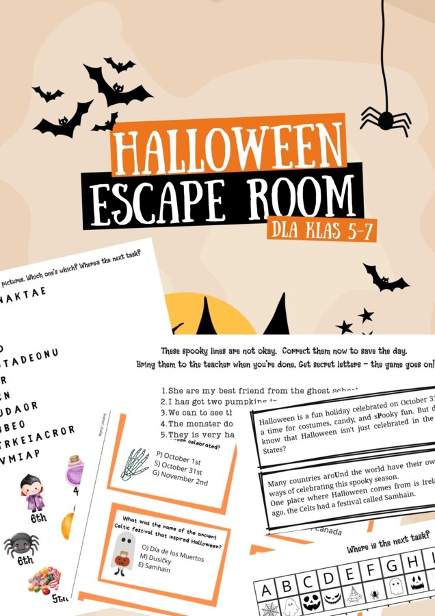 Halloween Escape Room dla klas 5-7