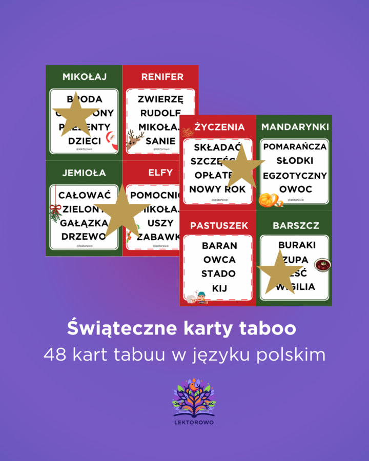 Świąteczne taboo - 48 kart