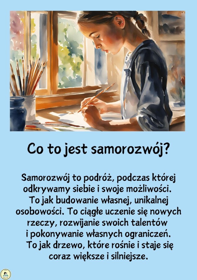 ,,Najlepszą inwestycją jest inwestycja w siebie" - gazetka o SAMOROZWOJU UCZNIÓW