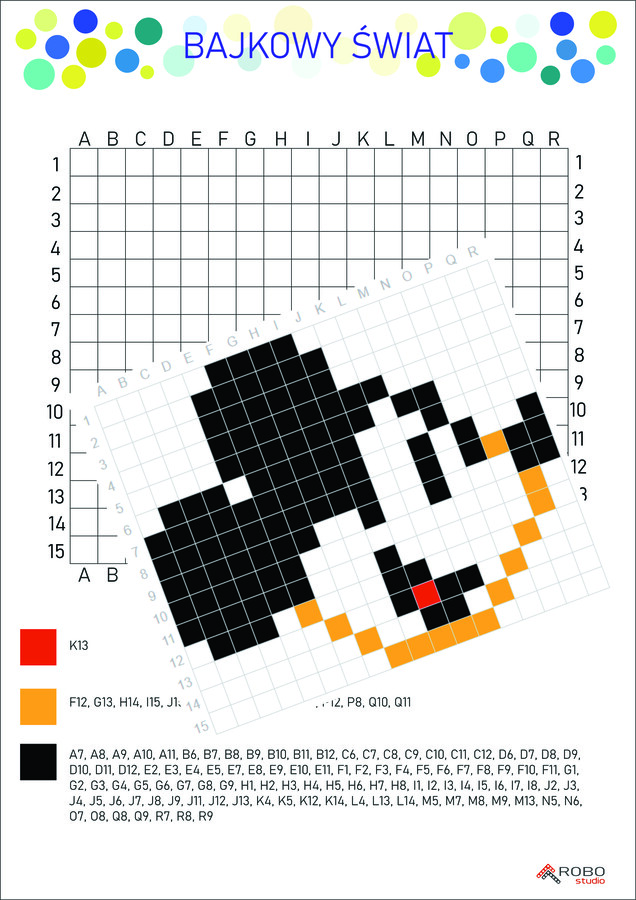 Odkoduj postacie z bajek, Peppa, Minionki, Olaf, Myszka Miki, Snoopy, kodowanie, kodowanka, dyktando graficzne