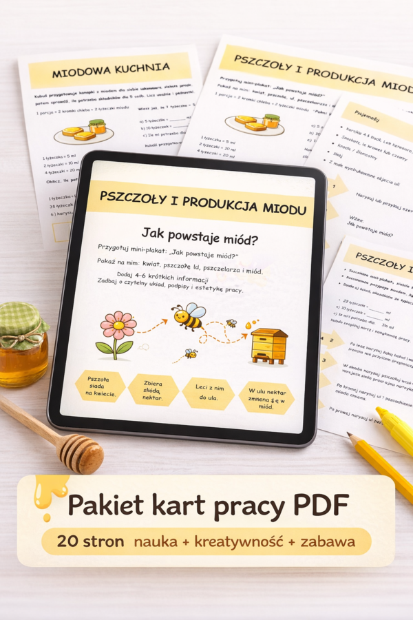 Kubuś Puchatek w Stumilowym Lesie – pakiet 20 kart pracy dla klas 1–3