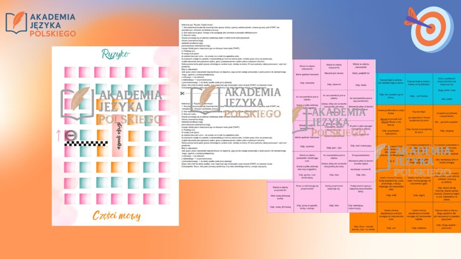 HIT! Tę grę pokochali moi uczniowie. CZĘŚCI MOWY- utrwalasz na własne RYZKO😉