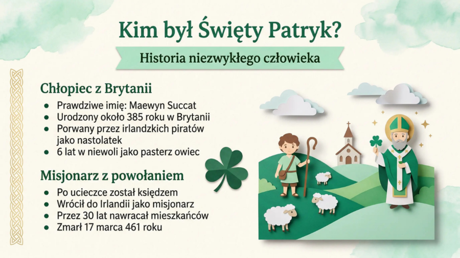 Materiały na gazetkę szkolną/prezentację Dzień Świętego Patryka