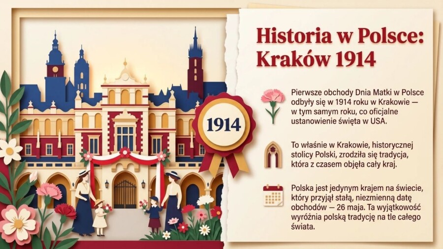 Dzień Matki - historia, tradycje i ciekawostki. Prezentacja edukacyjna/gazetka szkolna