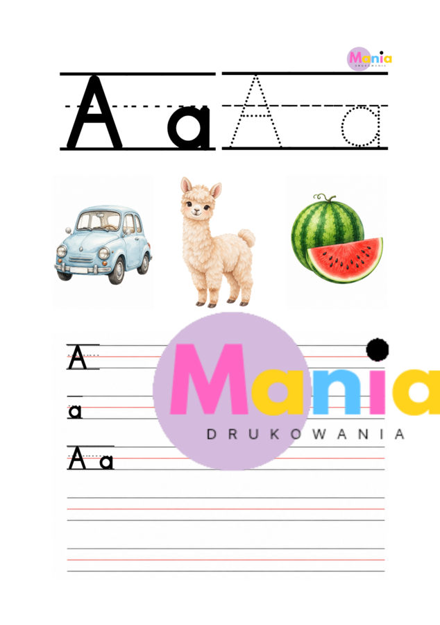MOJE PIERWSZE LITERY – PISANIE DRUKIEM