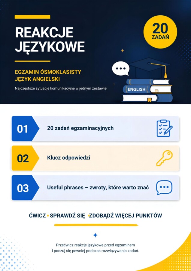 20 reakcji językowych – egzamin ósmoklasisty
