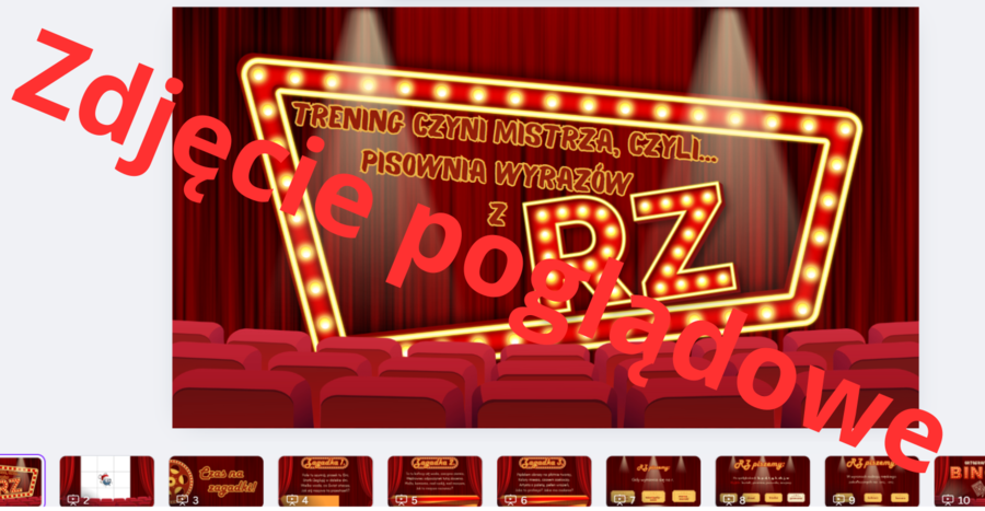 Prezentacja o pisowni wyrazów z "rz"