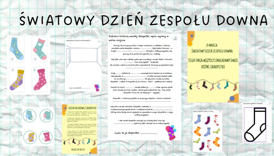 Światowy Dzień Zespołu Downa- Dzień Kolorowej Skarpetki