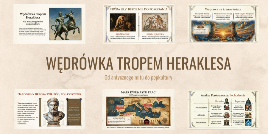 WĘDRÓWKA TROPEM HERAKLESA Od antycznego mitu do popkultury