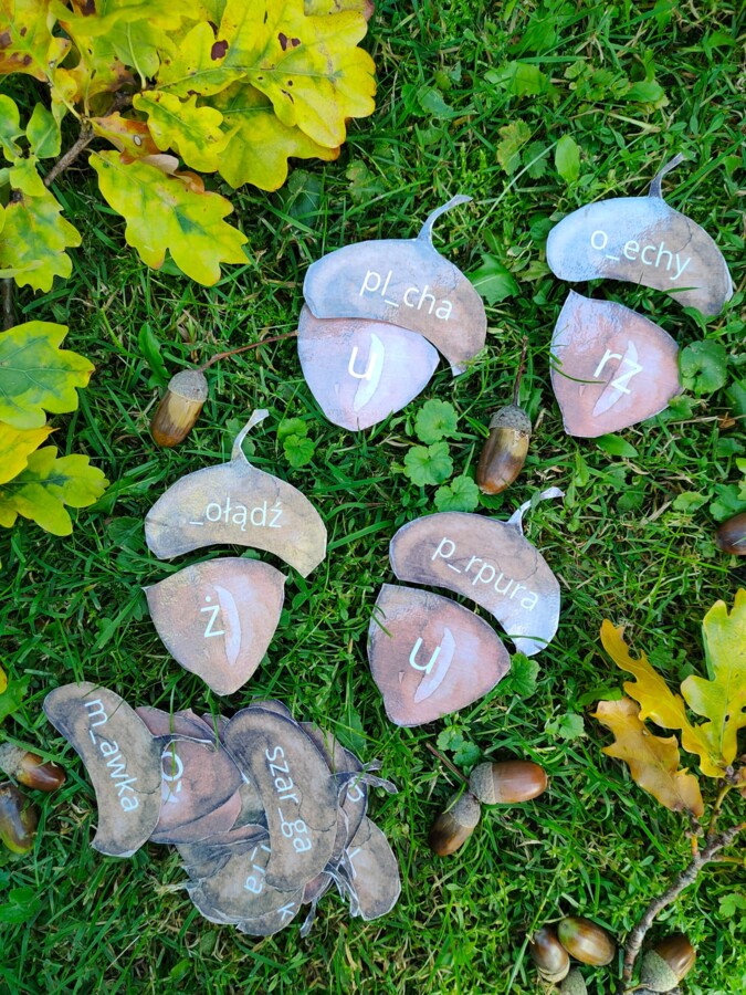 Jesień - żółędzie - ortografia