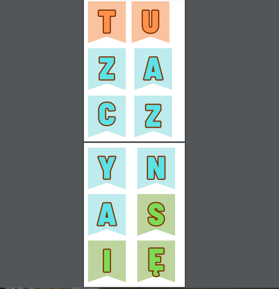 TU ZACZYNA SIĘ PRZYGODA! Girlanda na nowy rok szkolny