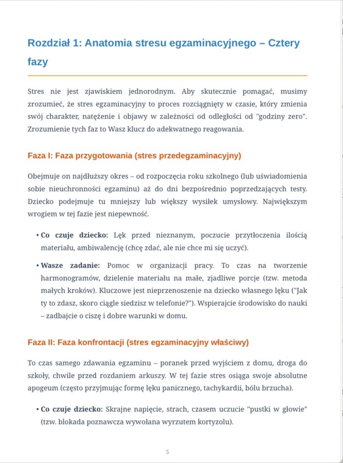 Poradnik dla rodzica - jak wspierač dziecko przed egzaminem.