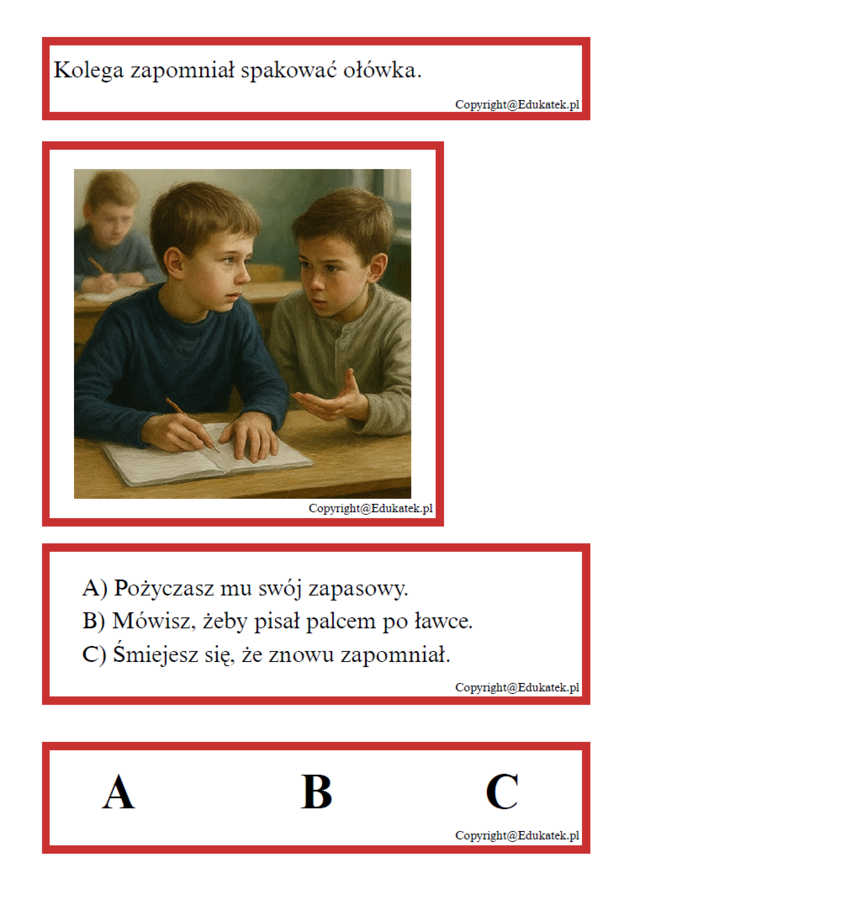 „Rozwiąż Problem - TUS” – zabawa rozwijająca umiejętności społeczne