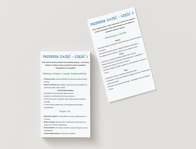 "Poszukiwacze przyrody". Spacer z lupą, lornetką lub atlasem. Obserwacja otoczenia