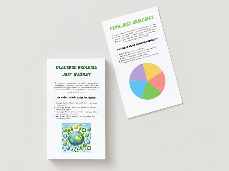 Dlaczego ekologia jest ważna? Segregacja śmieci. Kolorowanka. Quiz. Tydzień bez plastiku. Kompostownik. Pomysły na akcje w szkole. Jak działa recykling?