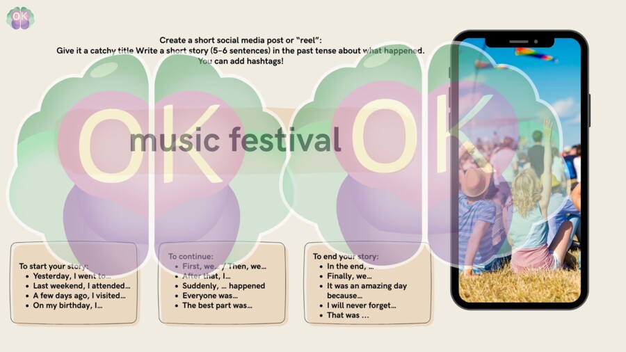 📱 Social Media Story Challenge – Past Tense Edition (poziom A2–B2, 30+ stron)Past Tense, Social Media, Storytelling, Writing Practice, Creative Writing, English for Teens, Writing Short Stories, English Exercises, Grammar Practice, Social Media Post, #Ha