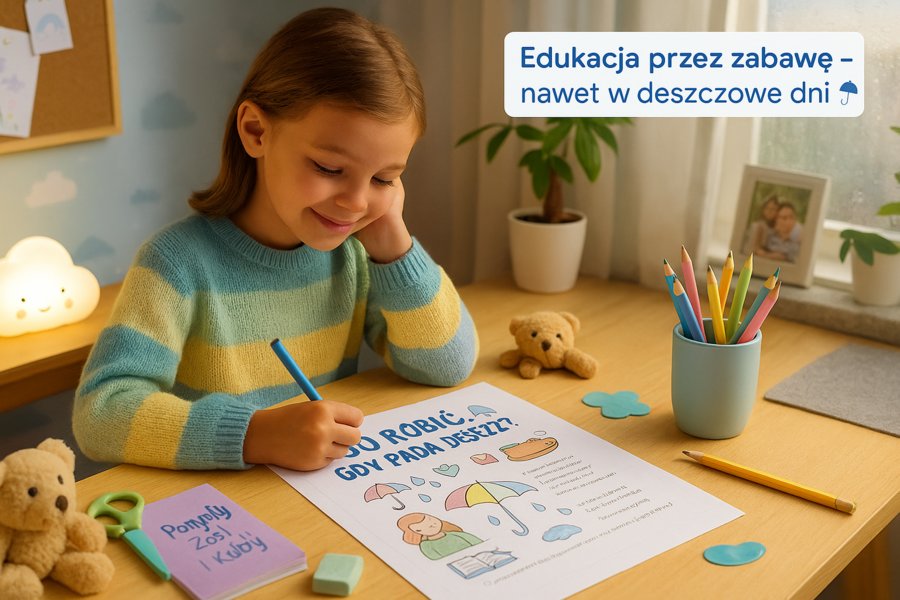 Karta pracy „Co robić, gdy pada deszcz?”