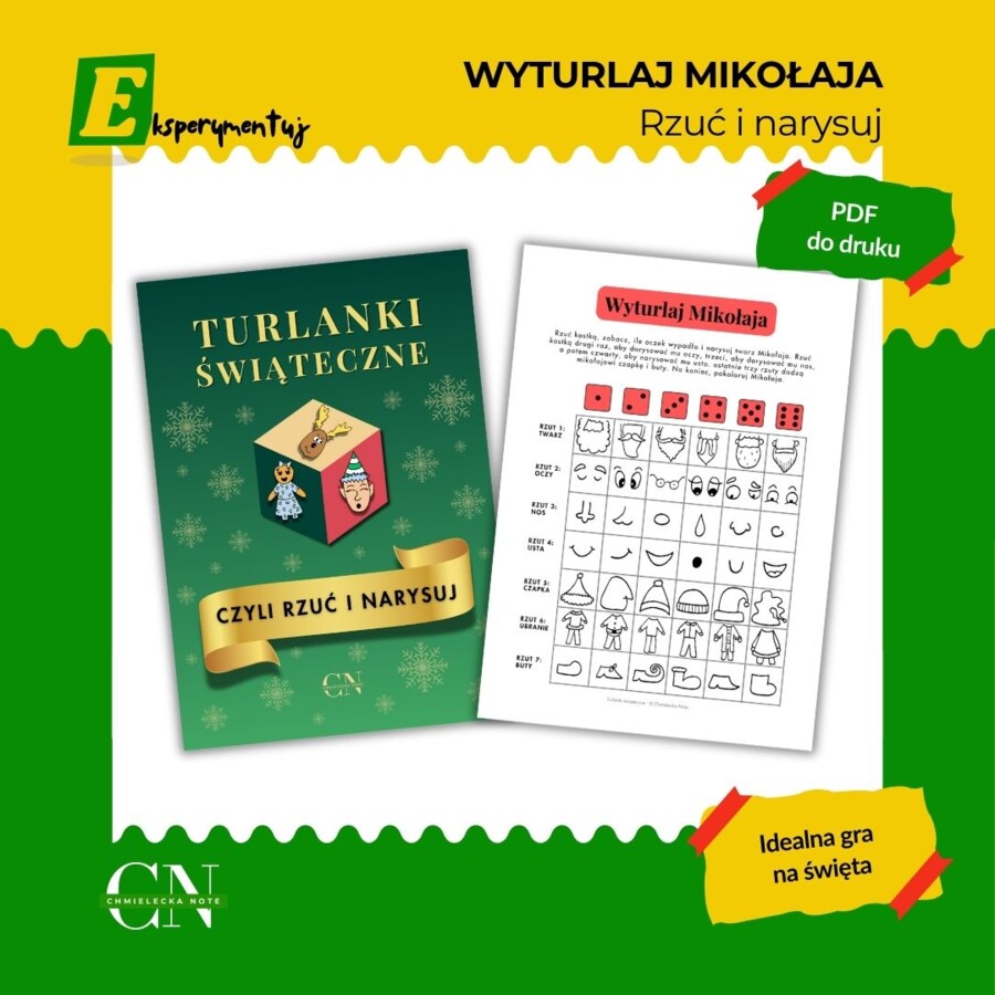 Wyturlaj Mikołaja - kreatywna gra bożonarodzeniowa dla dzieci i rodziny