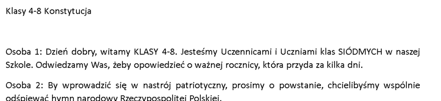 Scenariusz akademii - 3Maja