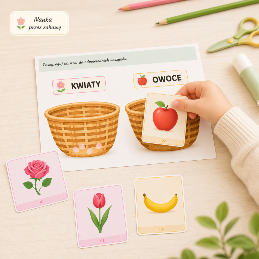 Kwiat czy owoc? – segregowanie obrazków