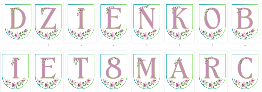 NAPIS DZIEŃ DZIEŃ KOBIET