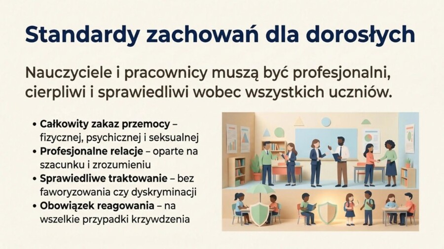 Standardy Ochrony Małoletnich - Twoje prawa i bezpieczeństwo w szkole (gazetka szkolna / plansze informacyjne)