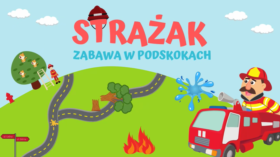 STRAŻAK - Zabawa W PODSKOKACH | RYTMICZNO-RUCHOWA