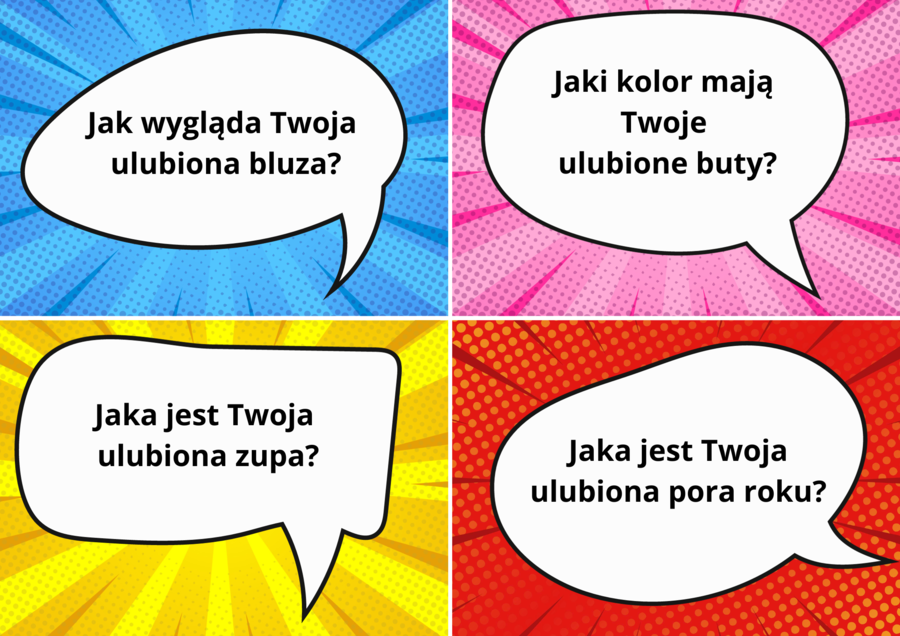 Karty "Poznajmy się!"