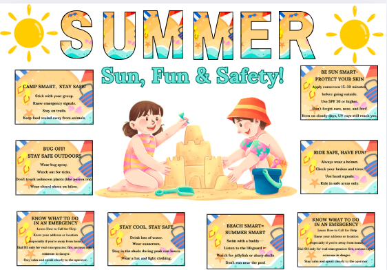 Letnia Gazetka 4w1 po angielsku – ucz i baw się bezpiecznie!34 strony do druku