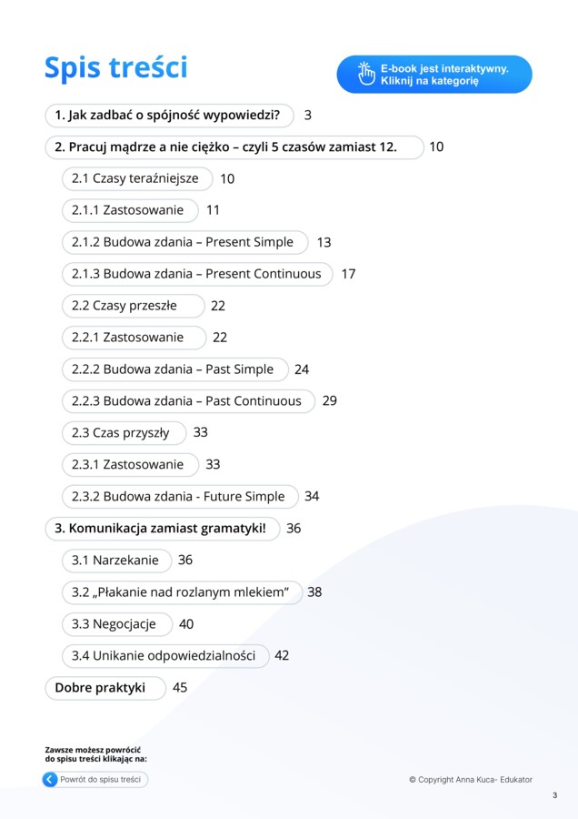 Pożegnanie z B1 - Tom II Struktury gramatyczne - ebook