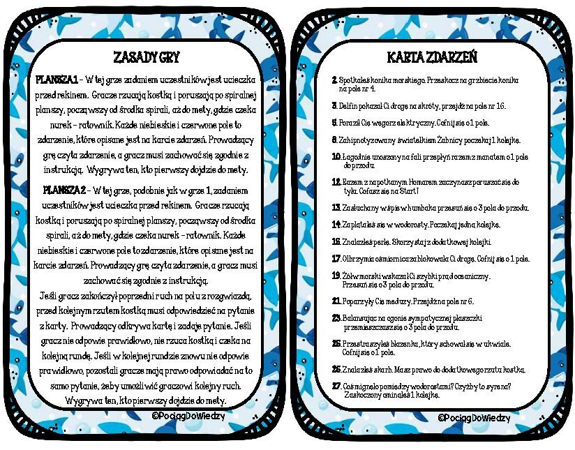 Lato Gra planszowa - Uwaga rekin!