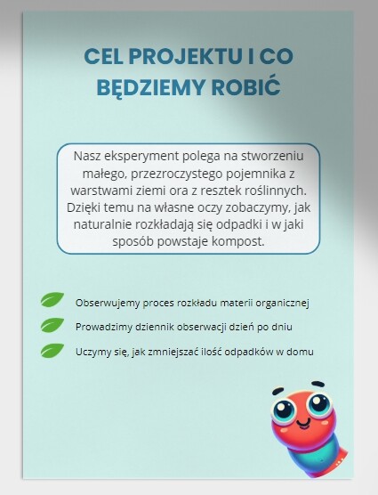 Eksperymentalne kompostowanie. Eksperyment. Doświadczenie. Proces rozkładu.