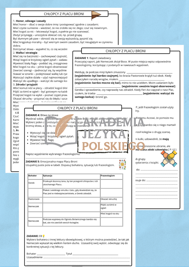 Frazeologia w lekturach 4-6