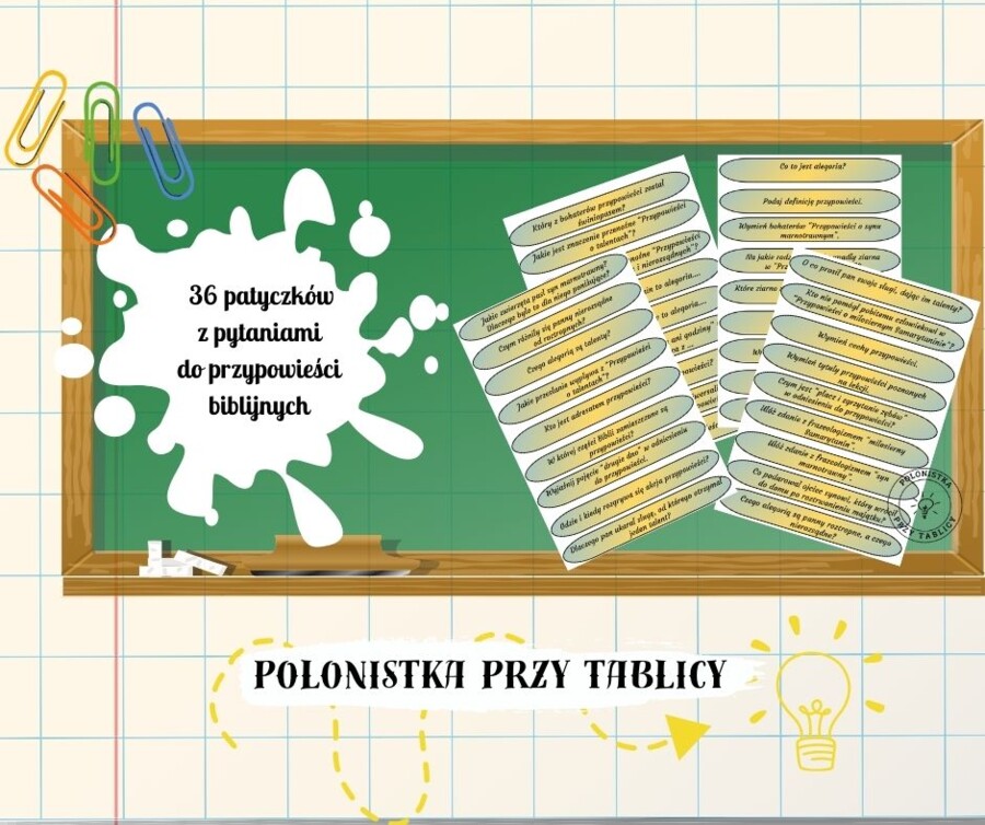 Patyczki z pytaniami do przypowieści biblijnych