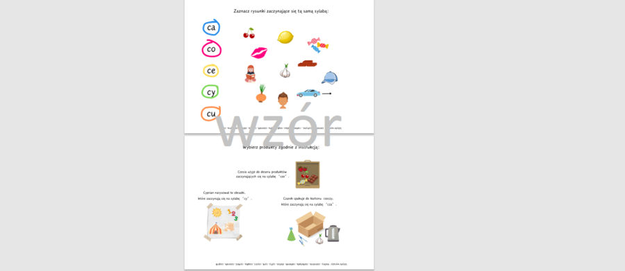 Różnicowanie głosek c:cz