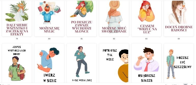 MOJA WARTOŚĆ SIEBIE I SAMOOCENA- KARTY PRACY 12+ I PLAKATY MOTYWACYJNE