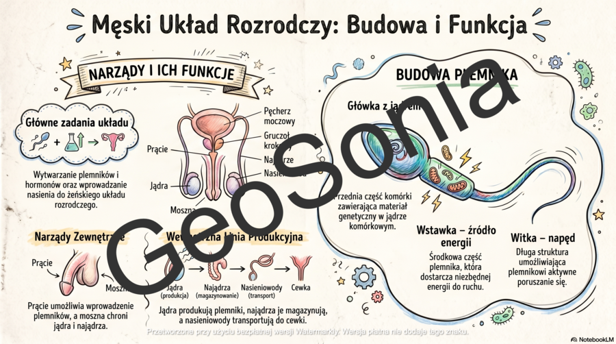 Męski układ rozrodczy biologia klasa 7