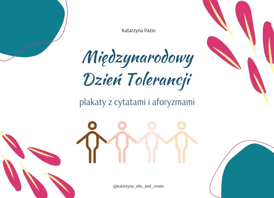 Tolerancja - plakaty z cytatami i aforyzmami