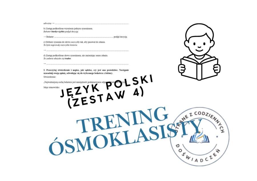 Trening ósmoklasisty – język polski (zestaw 4)