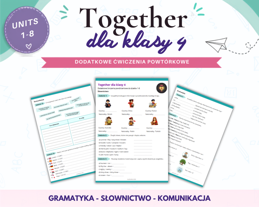 Together 4 Units 1-8 Revision  Powtórzenie