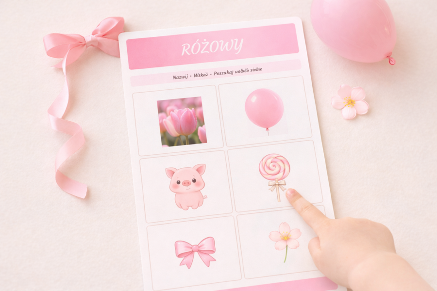 Kolory wiosny – plansze do nazywania barw