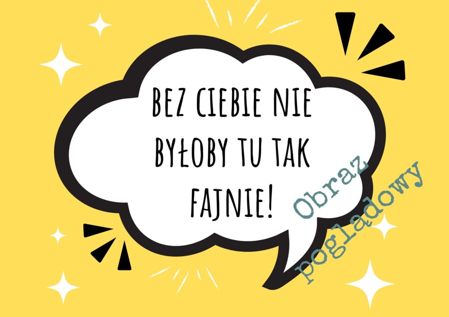 Powrót do szkoły - powitalna gazetka - chmurki z dobrym słowem