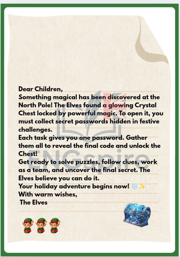 CHRISTMAS ESCAPE ROOM DLA KLAS 4-6