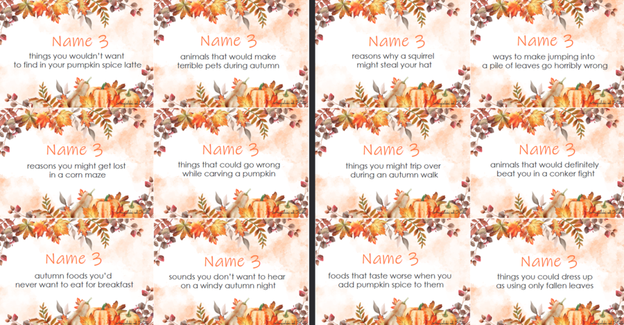 Autumn Fall gra Name 3