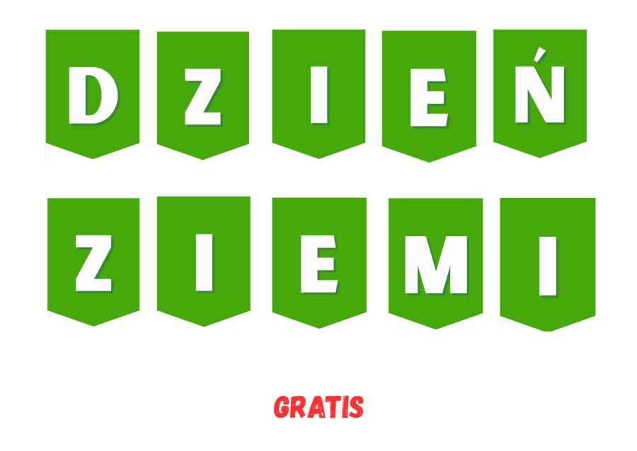 Pakiet na Światowy Dzień Ziemi - GAZETKA/ KARTA PRACY/ NAPIS GRATIS!