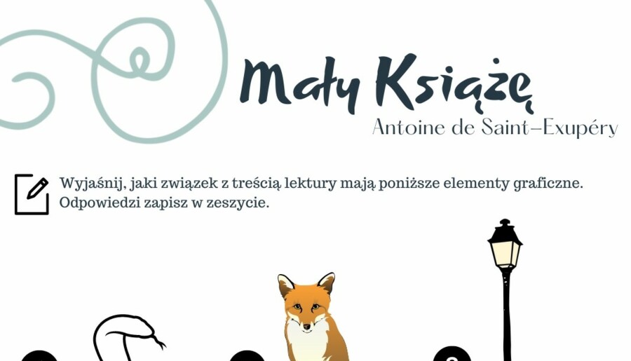 Mały Książę - ikony - zadanie egzaminacyjne