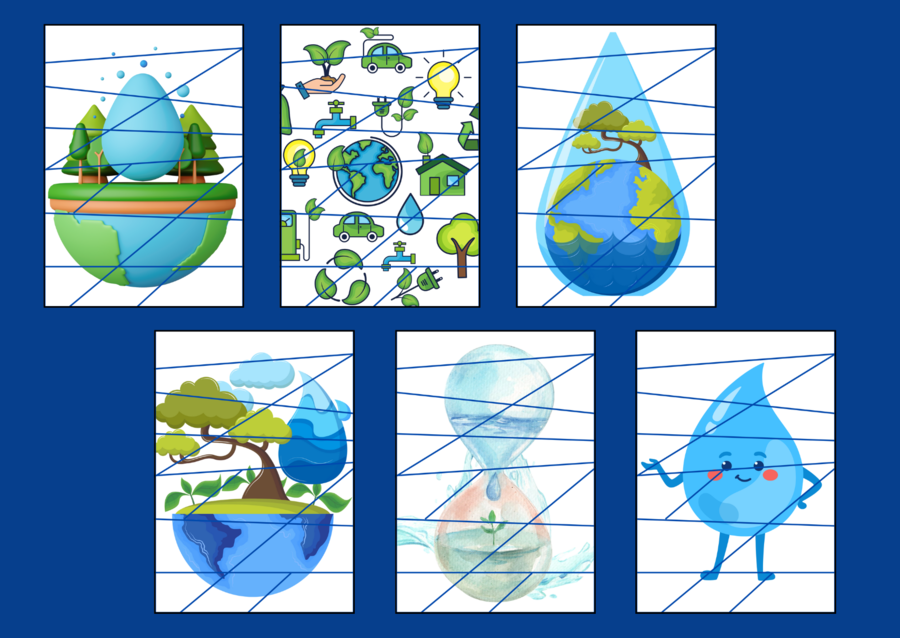 DZIEŃ WODY – puzzle –EKOLOGIA – wiosna - biblioteka – przedszkole – świetlica – 12 wersji