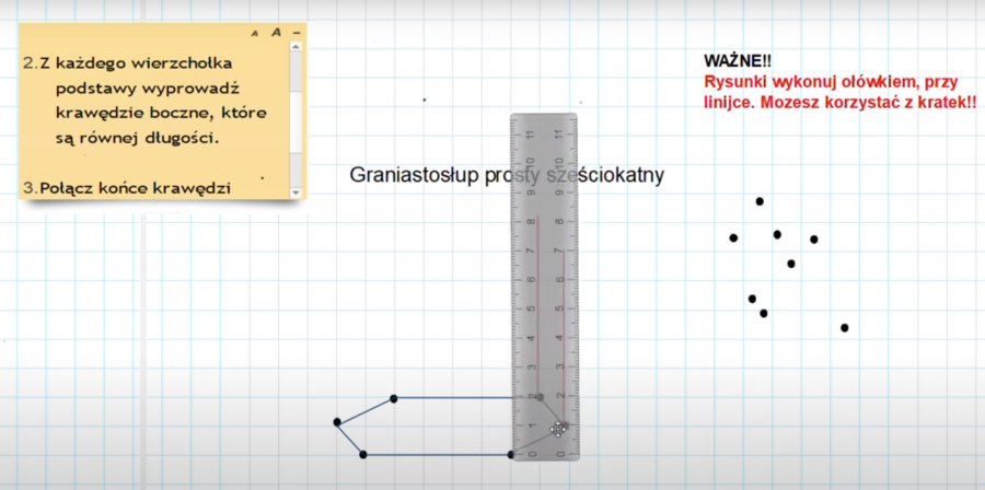 Filmy: rysowanie graniastosłupów i ich siatek
